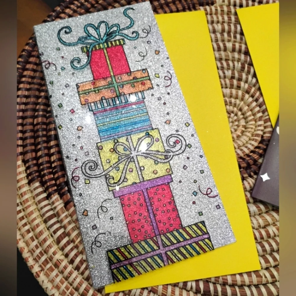 2 Festive Birthday Celebration Greeting Cards NEW